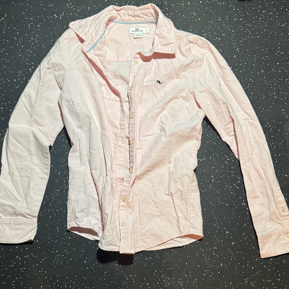 Vineyard Vines Light Pink Collared Shirt